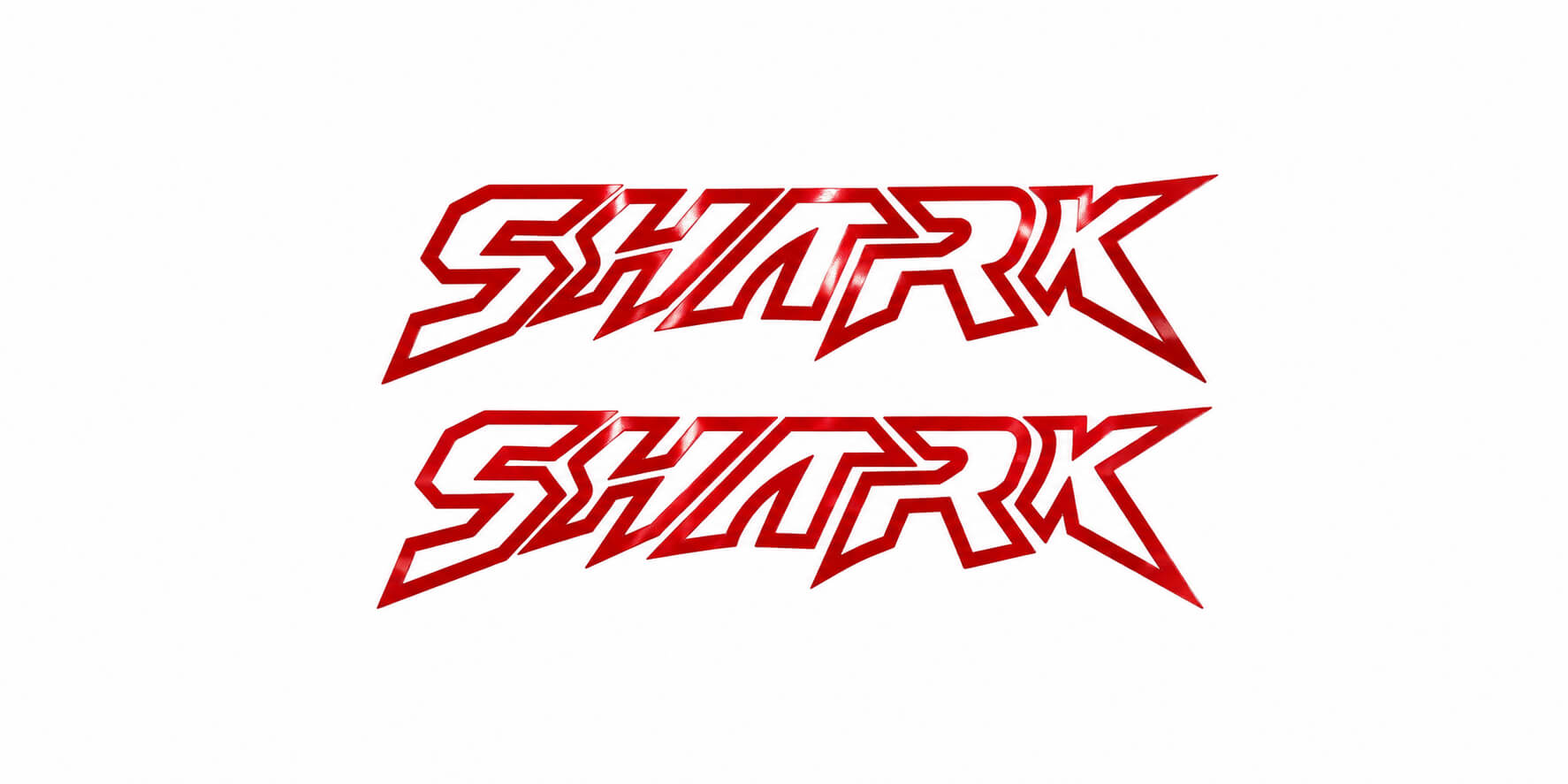BYD Shark 6 Reflective Orange Shark Logo Sticker