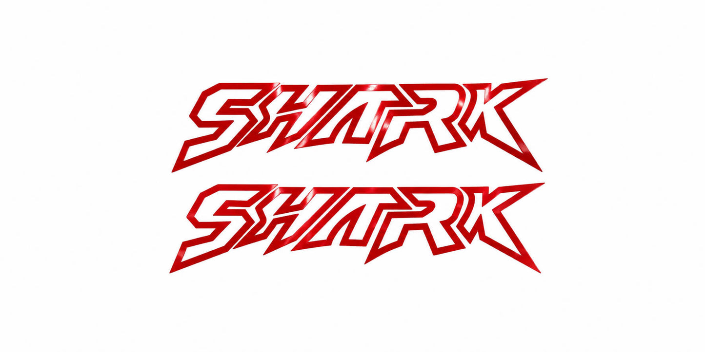BYD Shark 6 Reflective Orange Shark Logo Sticker