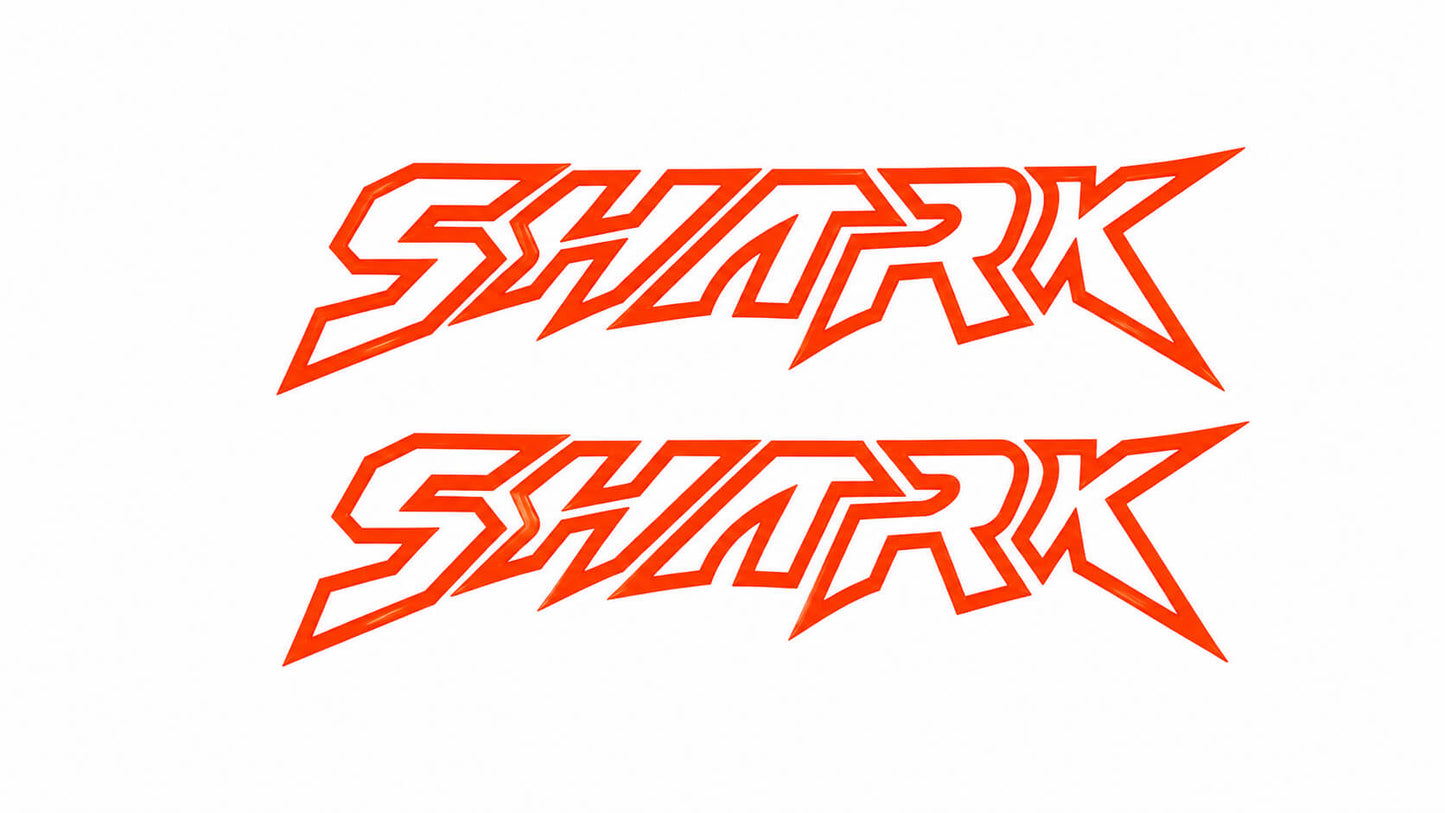 BYD Shark 6 Reflective Orange Shark Logo Sticker
