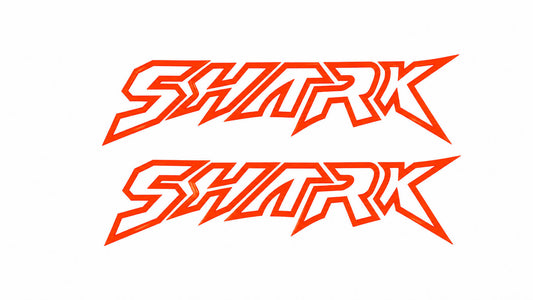 BYD Shark 6 Reflective Orange Shark Logo Sticker
