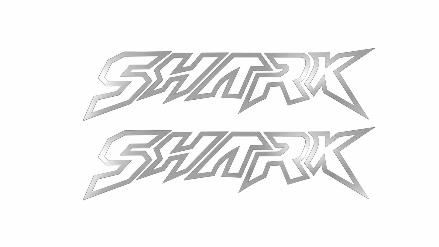 Reflective orange SHARK logo stickers for BYD Shark 6