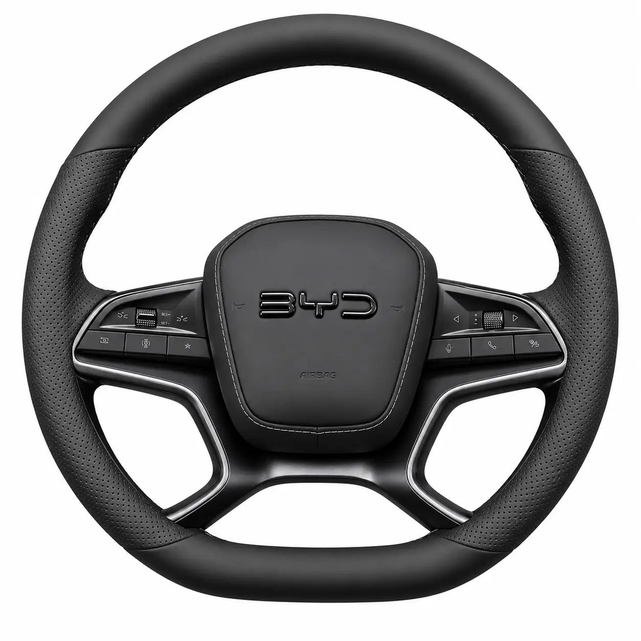 BYD Sealion 7 Leather Steering Wheel Cover | Non-Slip Grip (2024–2025)