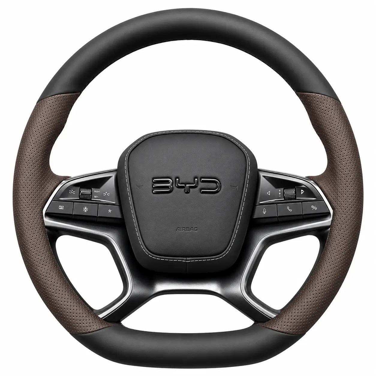 BYD Sealion 7 Leather Steering Wheel Cover | Non-Slip Grip (2024–2025)