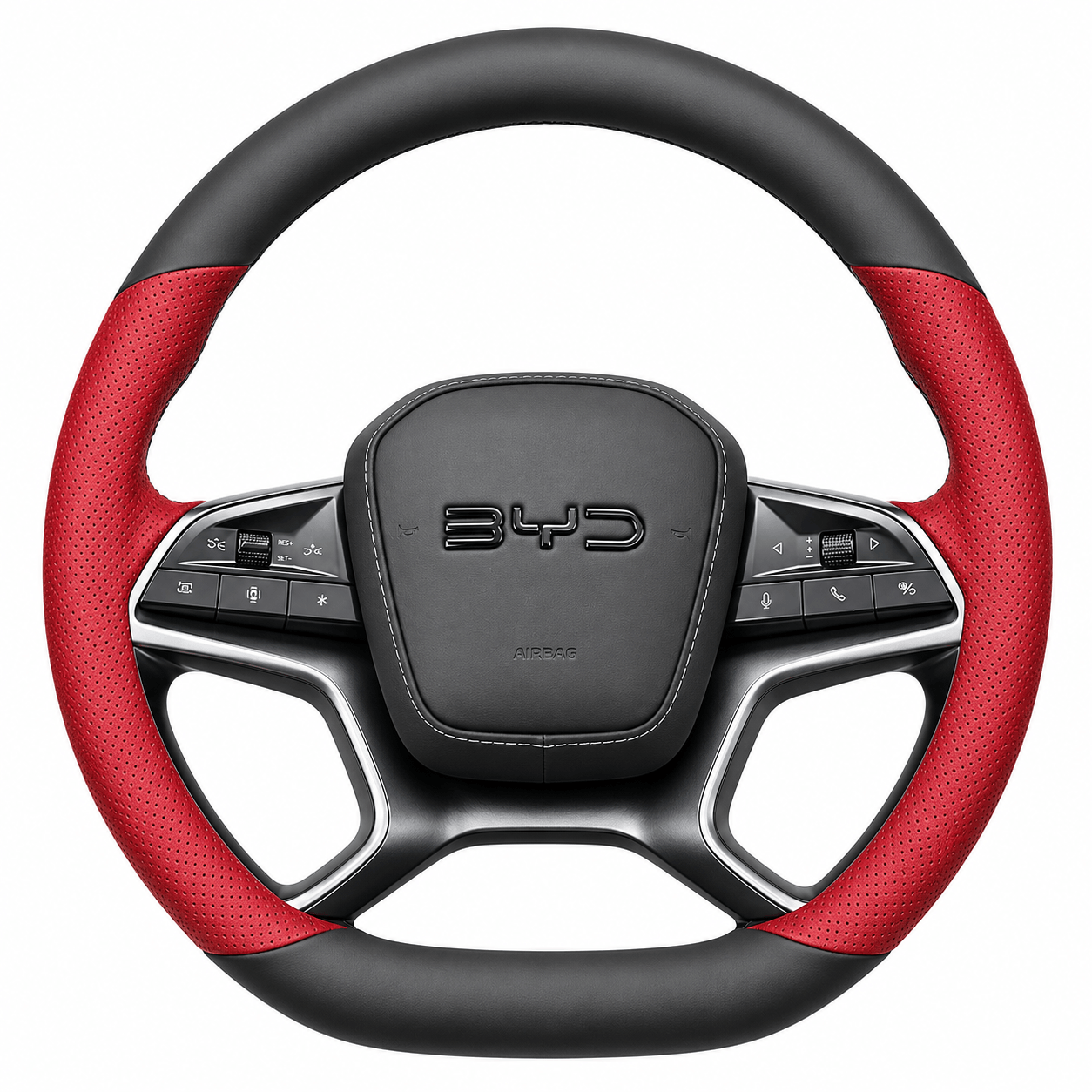 BYD Sealion 7 Leather Steering Wheel Cover | Non-Slip Grip (2024–2025)