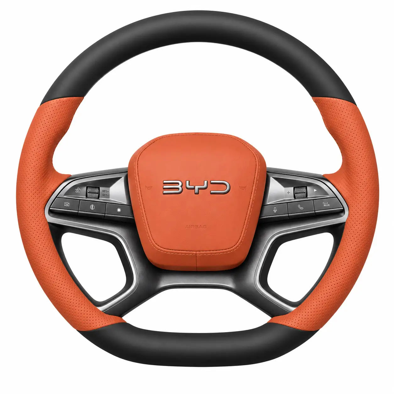 BYD Sealion 7 Leather Steering Wheel Cover | Non-Slip Grip (2024–2025)
