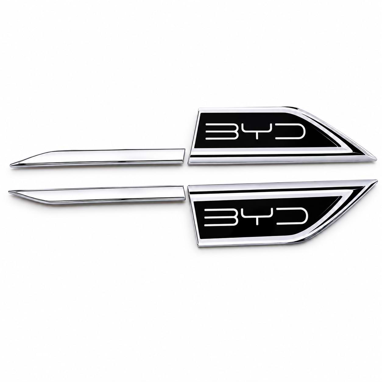 BYD Metal Side Blade Badge Sticker for Atto 3, Seal, Dolphin & Song