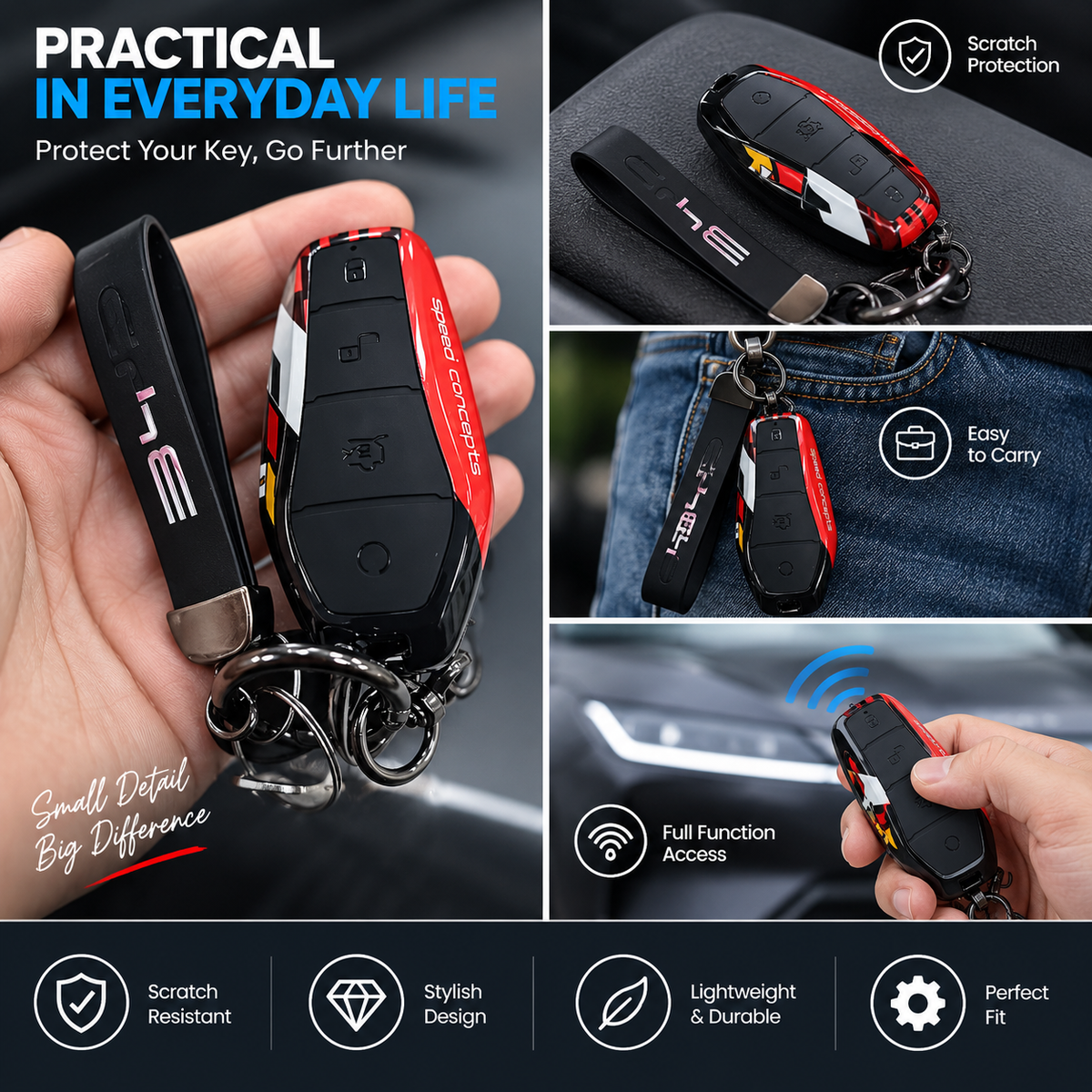BYD Song Plus Atto 3 Han EV Tang DM Qin Seal Dolphin remote car key case cover in everyday use
