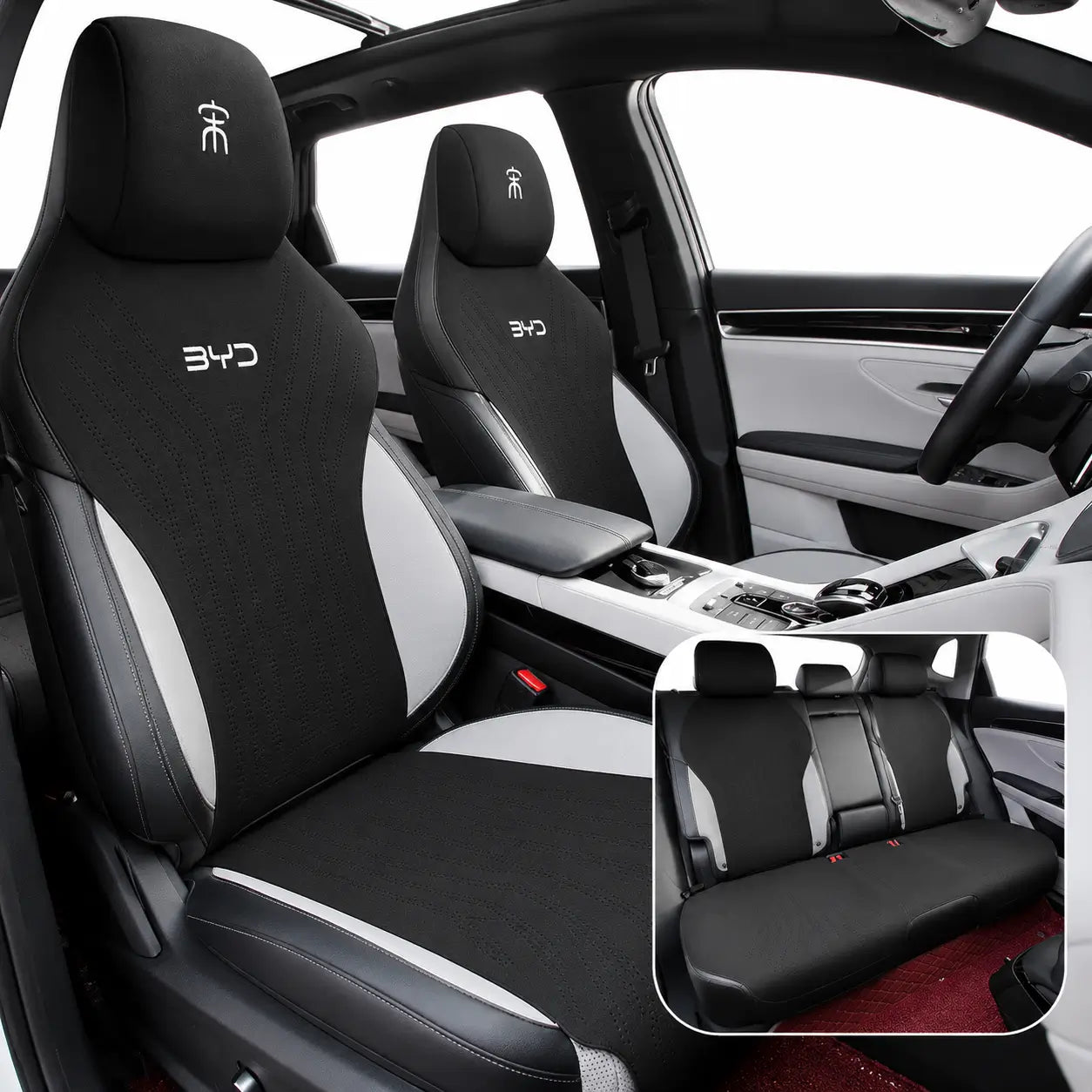 BYD Song Plus & Song Pro Half Seat Covers | Four Seasons Leather Cushion Set