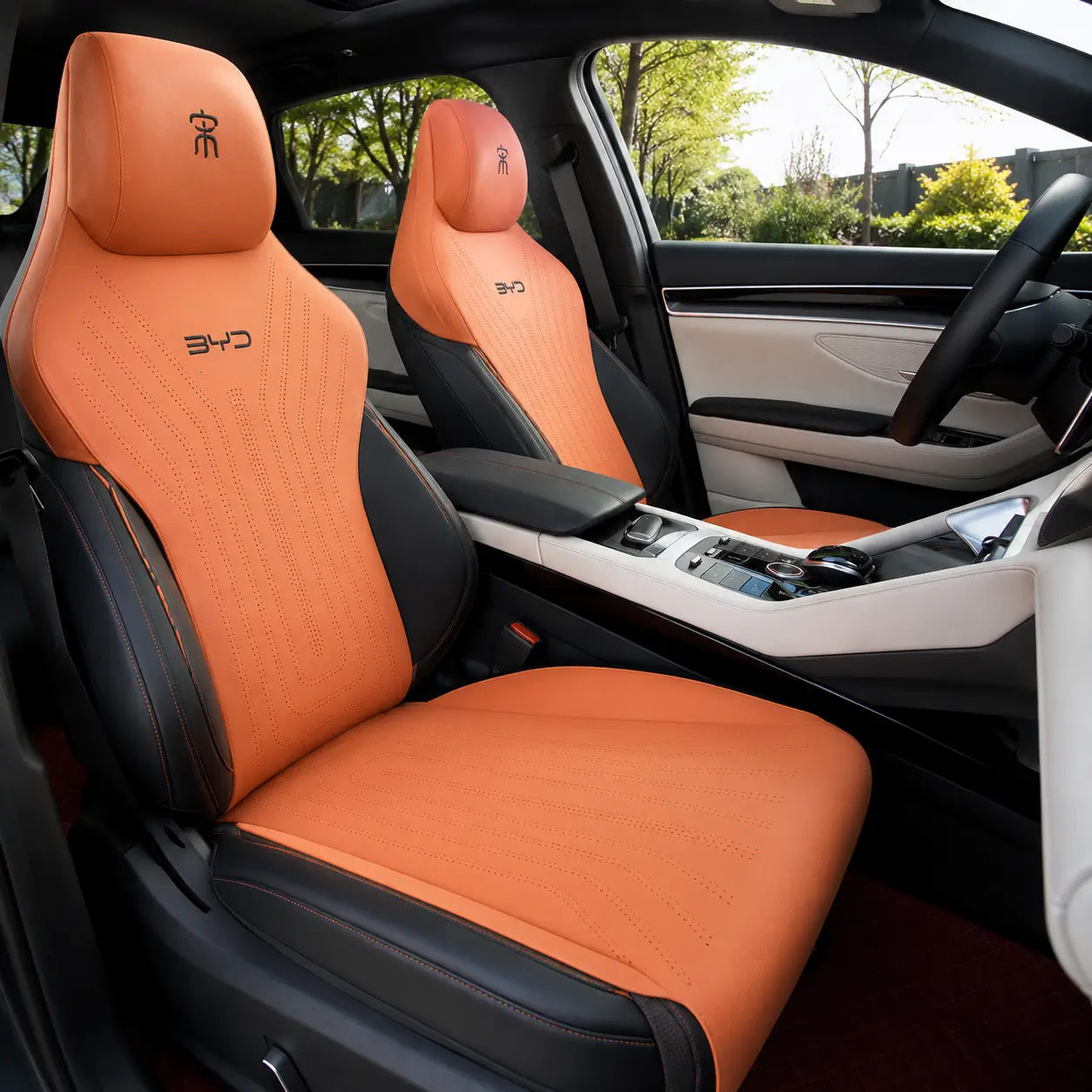 BYD Song Plus & Song Pro Half Seat Covers | Four Seasons Leather Cushion Set