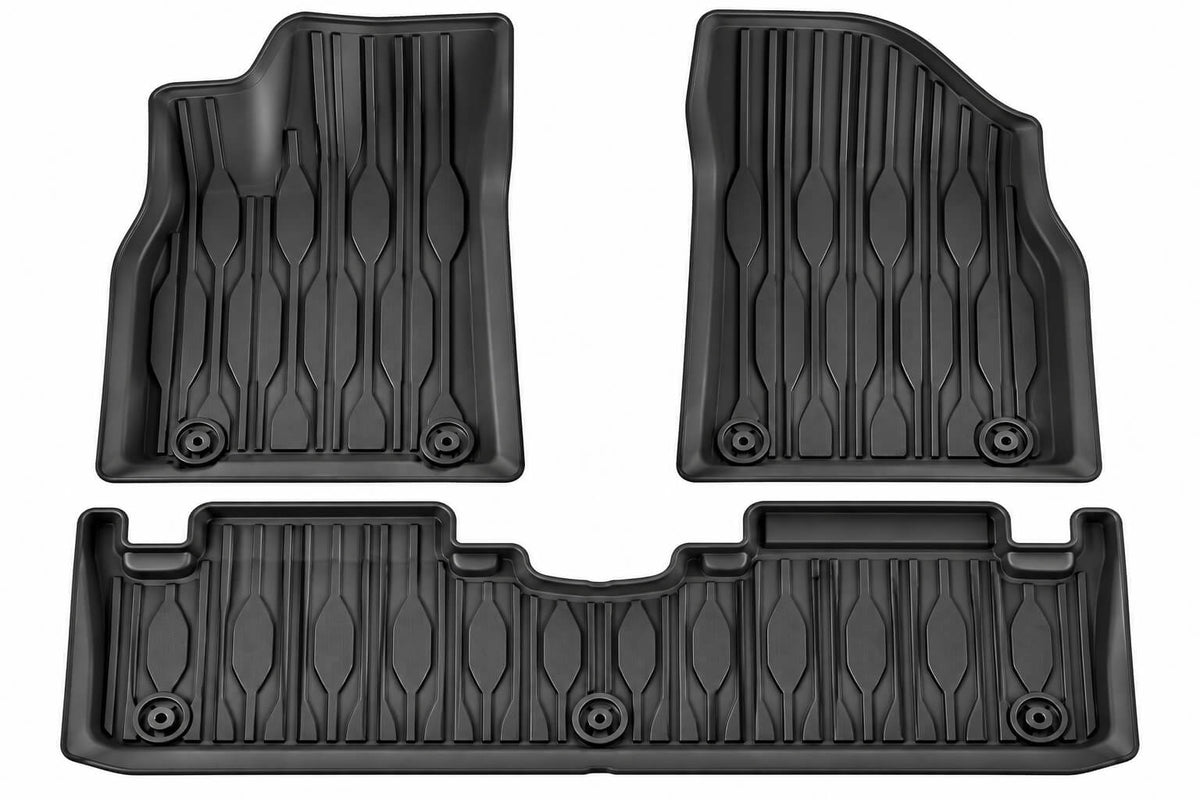 BYD Song Pro 2025 3-piece TPE floor mats with raised edges and non-slip surface