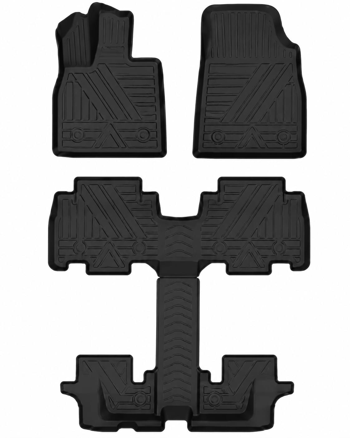 BYD Tang LHD 6-Seat Floor Mats | Custom Fit All-Weather Protection