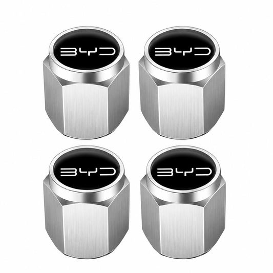 BYD Wheel Tire Air Valve Caps Logo Cover Accessories for Han Tang Seal Dolphin