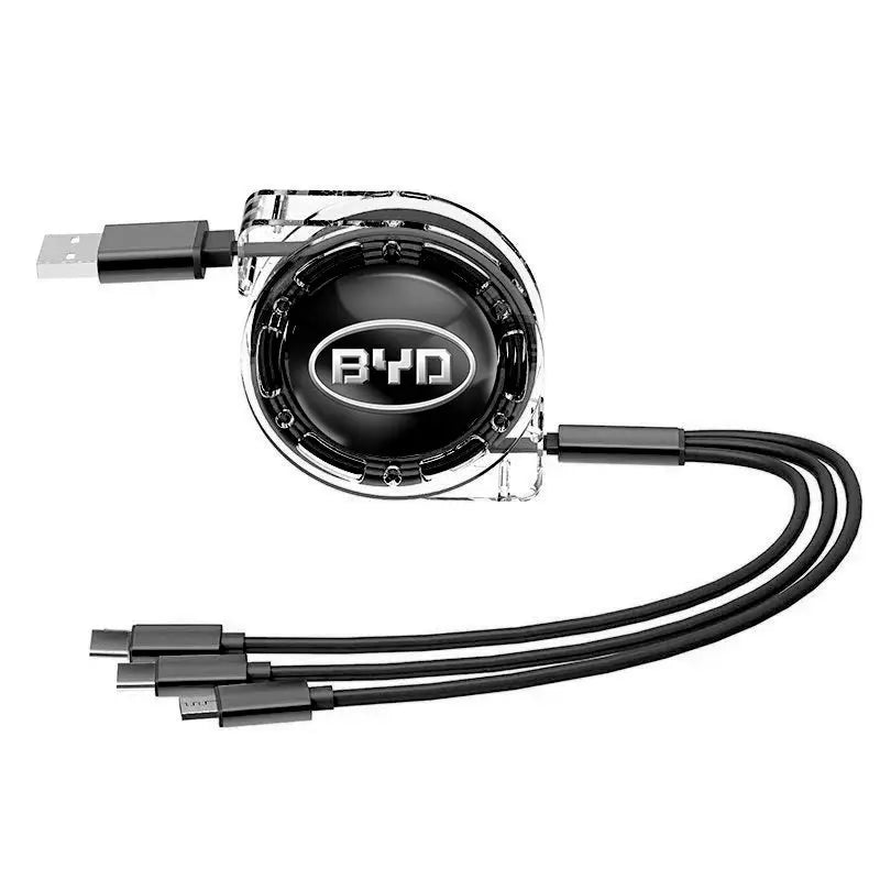 byd Chery branded USB cable on a white background