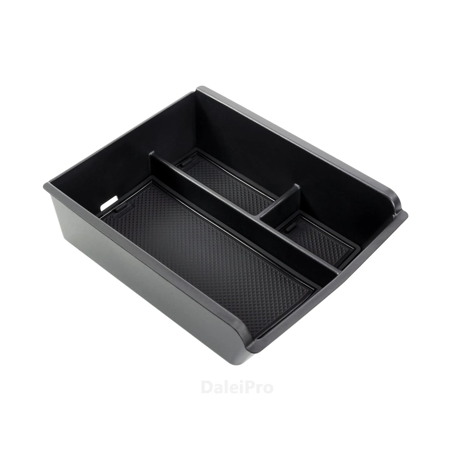 byd seal lack car storage tray with compartments on a white background