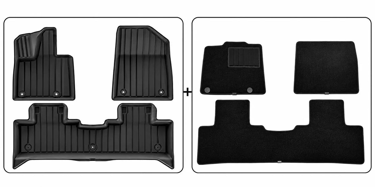 Denza B3 / BYD Leopard 3 two-layer floor mats with TPE and carpet layers