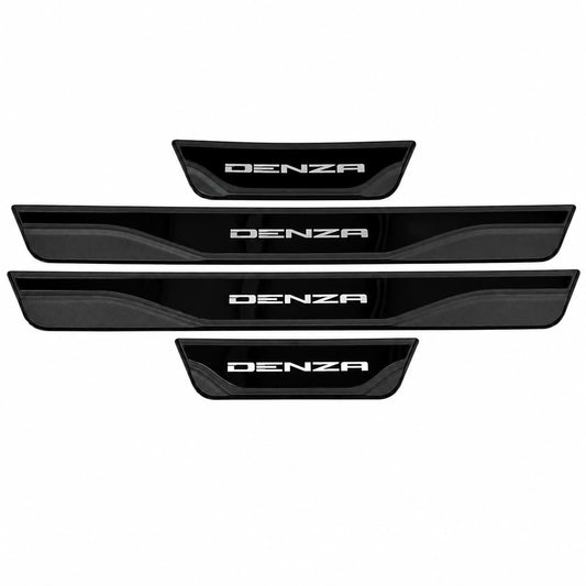 DENZA B5 B8 door sill scuff plate protector installed on vehicle