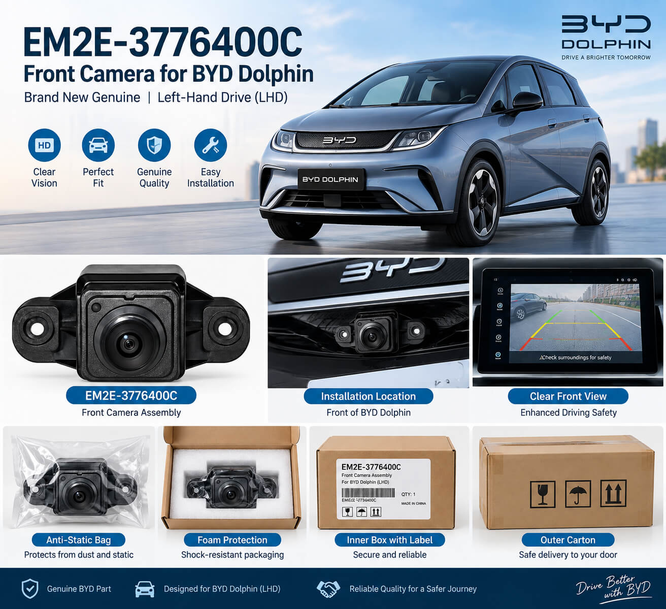 EM2E-3776400C front camera for BYD Dolphin with vehicle